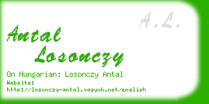 antal losonczy business card